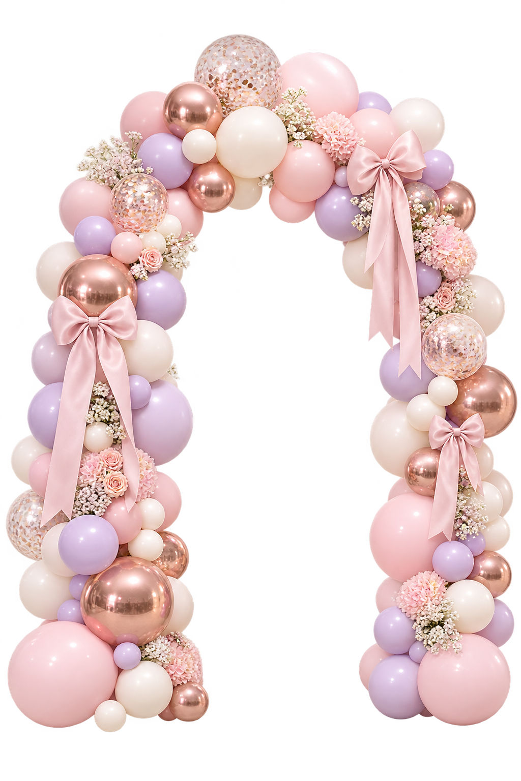 Blush Balloon Tunnel Arch event decoration product hire in London