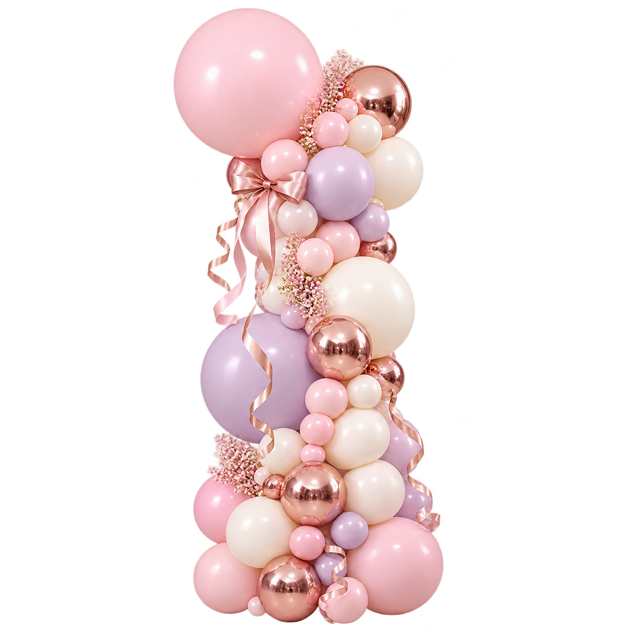 Blush Organic Balloon Side Garland event decoration product hire in London