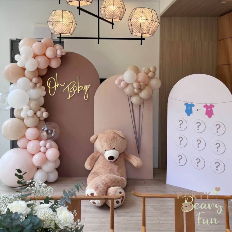 Baby Shower & Gender Reveal Foam Board Arches Set-up2